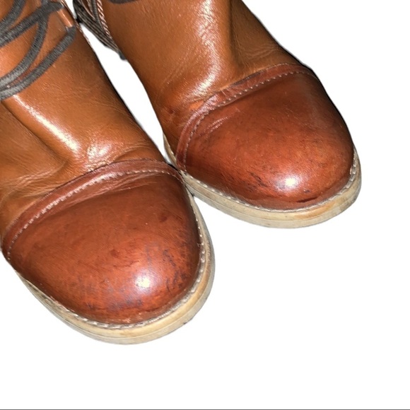 Clarks Leather Ankle Boots Low Heel Round Toe Chestnut Brown Womens Size 7.5M - Picture 10 of 16